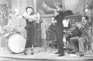 Alice Faye with Jack Haley, Don Ameche & Tyrone Power in Alexander Ragtime Bond-1938